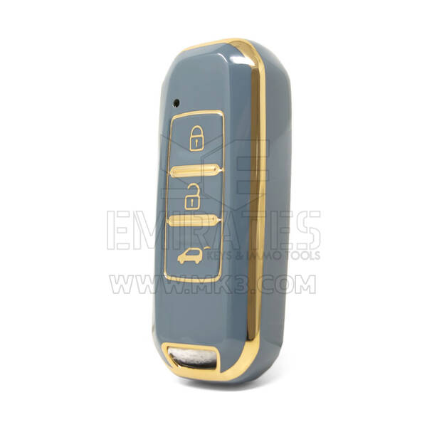 Nano High Quality Cover For Baojun Smart Remote Key 3 Button Gray Color BJ-A11J