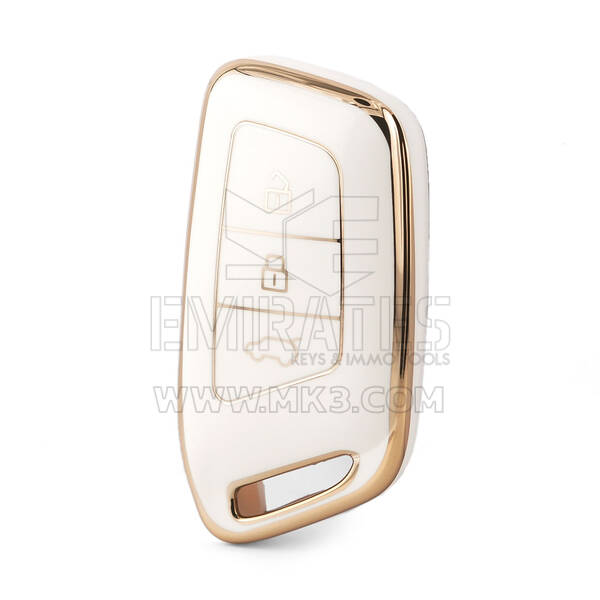 Nano High Quality Cover For Baojun Smart Remote Key 3 Button White Color BJ-C11J