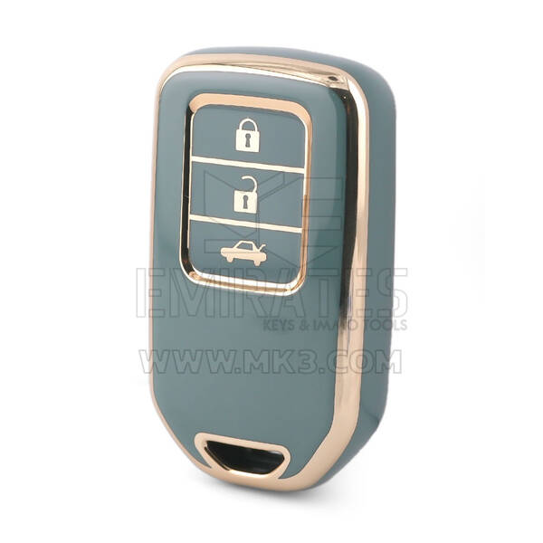 Funda Nano de alta calidad para llave remota Honda HR-V, 3 botones, Color gris, HD-A11J3A