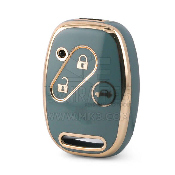 Нано-чехол высокого качества для дистанционного ключа Honda с 3 кнопками серого цвета HD-J11J3A