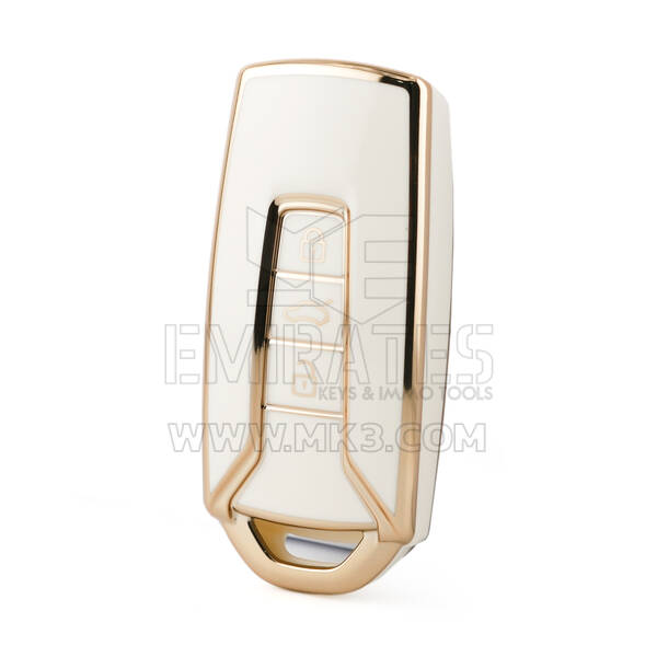 Nano – couvercle de haute qualité pour clé télécommande Volkswagen, 3 boutons, couleur blanche, VW-H11J