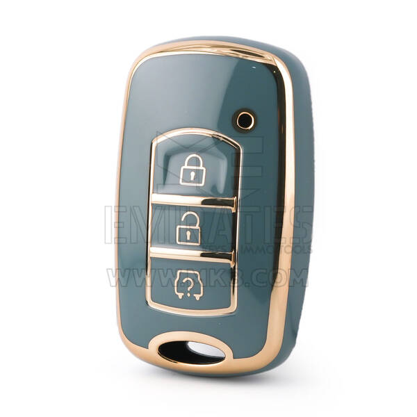 Nano – couvercle de haute qualité pour clé télécommande Dongfeng, 3 boutons, couleur grise, DF-F11J