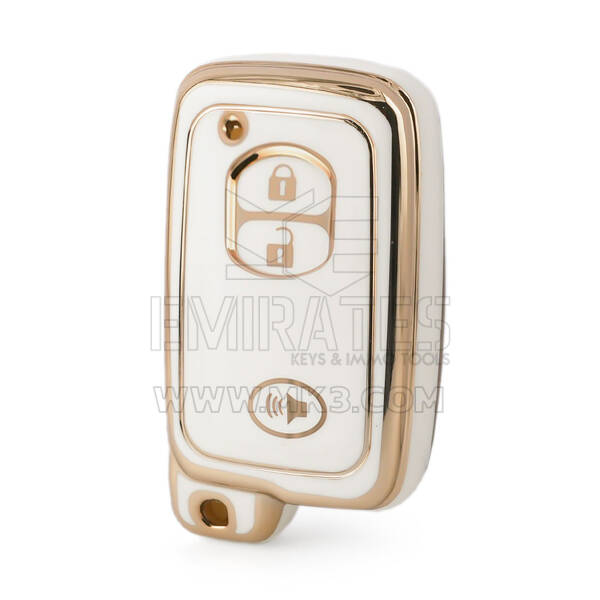 Funda Nano de alta calidad para llave remota de Toyota, 3 botones, Color gris, TYT-H11J3B