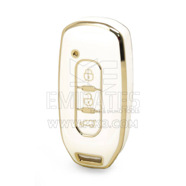 Capa Nano de alta qualidade para chave remota Ford 3 botões cor branca Ford-H11J