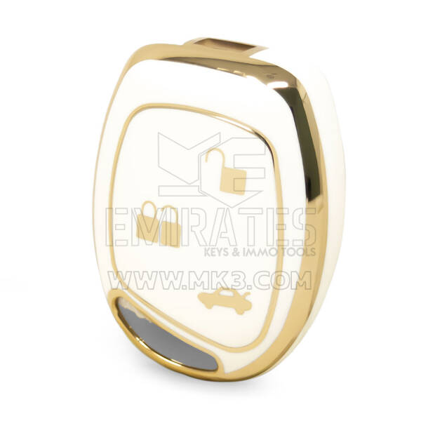 Capa Nano de alta qualidade para chave remota Ford 3 botões cor branca Ford-L11J