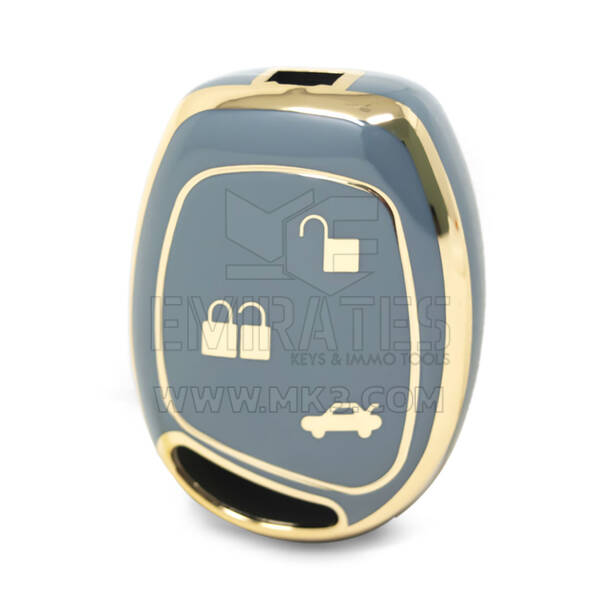 Capa Nano de alta qualidade para chave remota Ford 3 botões cor cinza Ford-L11J