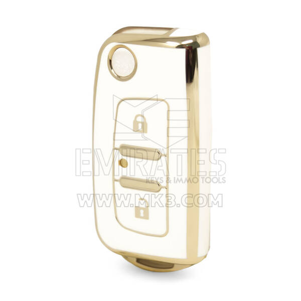 Nano – couvercle de haute qualité pour clé télécommande Foton, 2 boutons, couleur blanche, FT-A11J