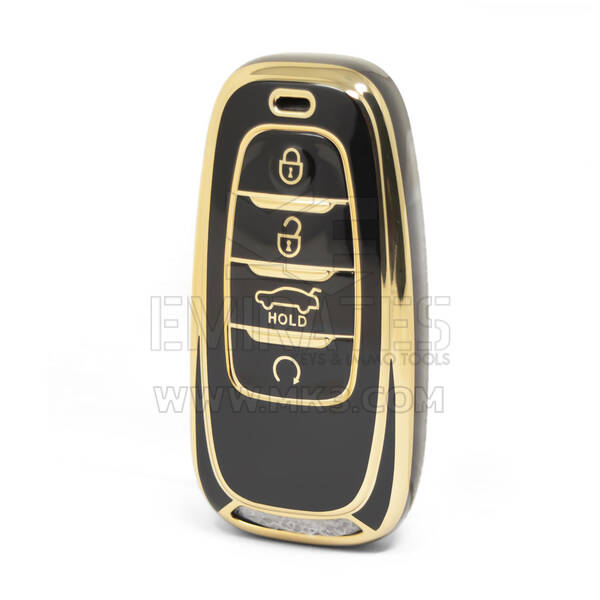 Nano – couvercle de haute qualité pour clé télécommande Hongqi, 4 boutons, couleur noire, HQ-B11J