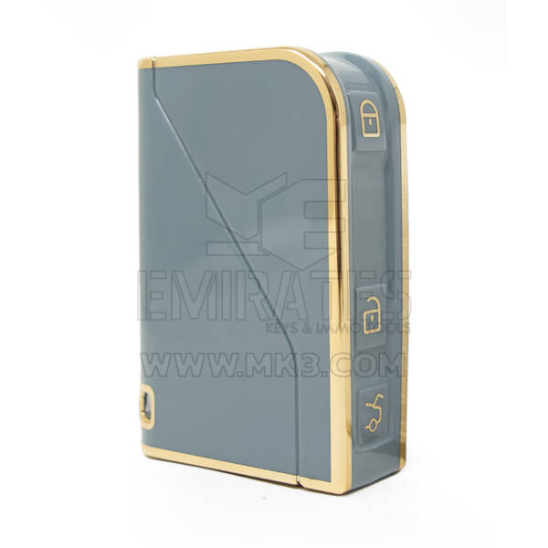 Nano – couvercle de haute qualité pour clé télécommande LYNK & CO, 3 boutons, couleur grise, LC-B11J