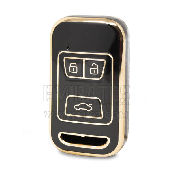 Nano High Quality Cover For Chery Remote Key 3 Buttons Black Color CR-A11J