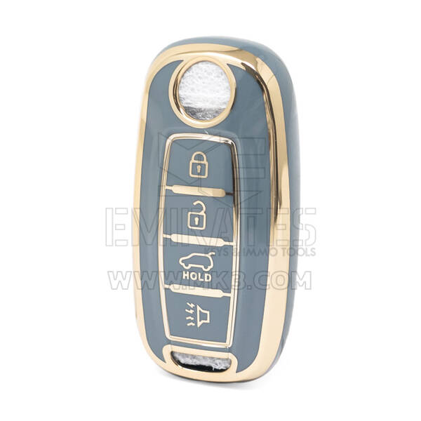 Nano – couvercle de haute qualité pour clé télécommande Venucia, 4 boutons, couleur grise, VNC-A11J4