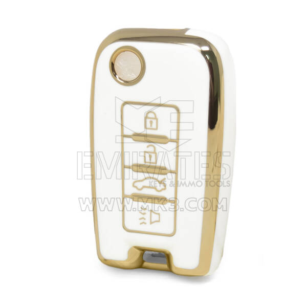 Nano – couvercle de haute qualité pour clé télécommande Venucia, 4 boutons, couleur blanche, VNC-D11J