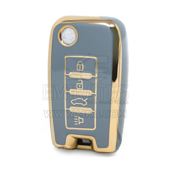 Nano – couvercle de haute qualité pour clé télécommande Venucia, 4 boutons, couleur grise, VNC-D11J