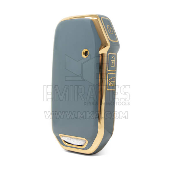 Нано-чехол высокого качества для Kia 2018-2022, дистанционный ключ с 3 кнопками, серый цвет, KIA-C11J3