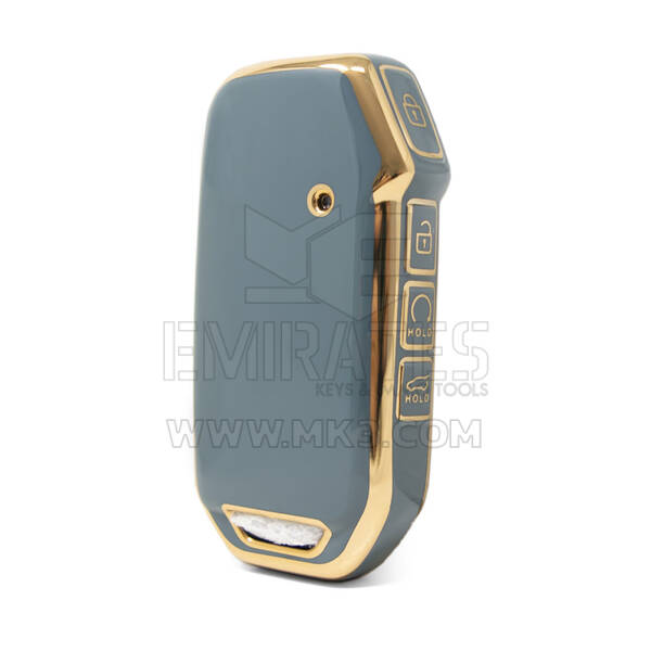 Чехол Nano высокого качества для дистанционного ключа Kia с 4 кнопками серого цвета KIA-C11J4B