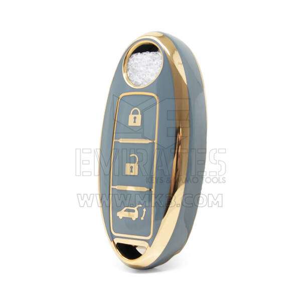 Cover Nano di alta qualità per chiave remota Nissan 3 pulsanti colore grigio NS-A11J3B