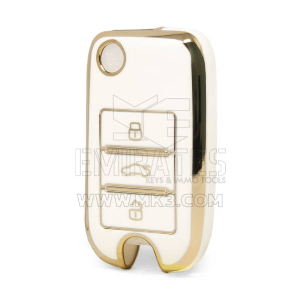 Nano – couvercle de haute qualité pour clé télécommande Roewe, 3 boutons, couleur blanche, RW-A11J
