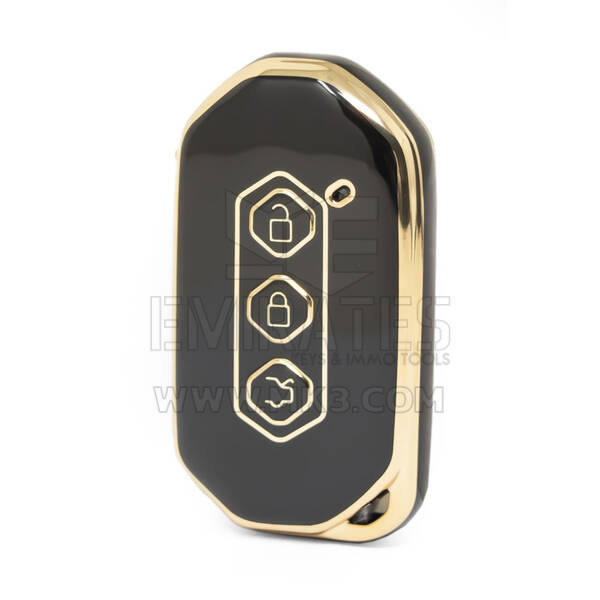 Nano – housse de haute qualité pour clé télécommande intelligente Wuling, 3 boutons, couleur noire, WL-B11J
