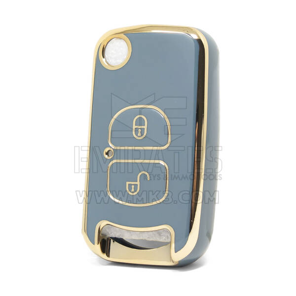 Nano – couvercle de haute qualité pour clé télécommande FAW, 2 boutons, couleur grise, FAW-A11J