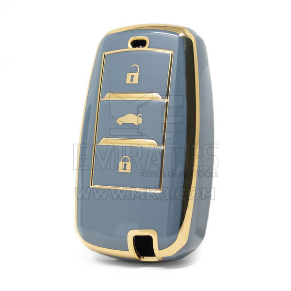 Nano – couvercle de haute qualité pour clé télécommande Changan, 3 boutons, couleur grise, CA-A11J