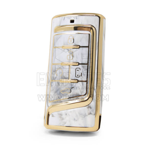 Nano couvercle en marbre de haute qualité pour clé télécommande Trumpchi, 5 boutons, couleur blanche, CQ-A12J