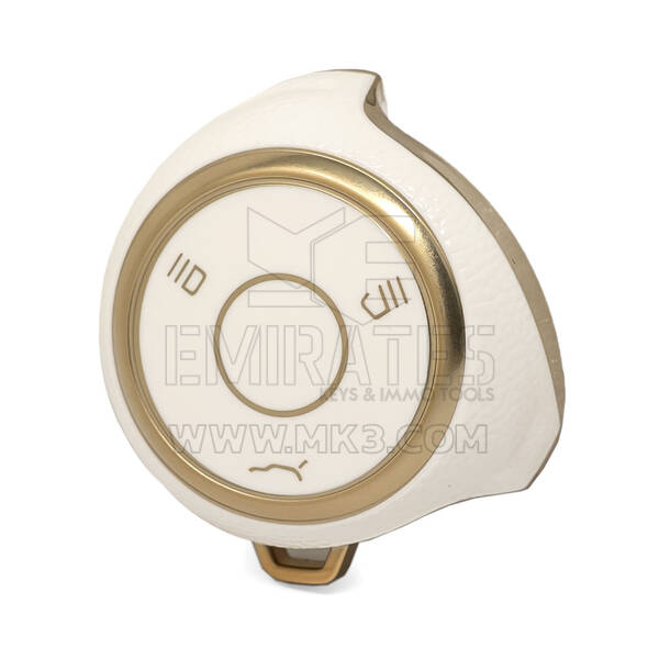 Cover in pelle dorata Nano di alta qualità per chiave remota Neta 3 pulsanti colore bianco NT-A13J