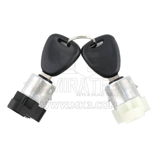 Fechadura de porta Renault Kangoo - Branca e Preta