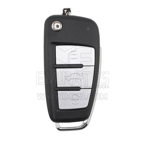 Keydiy KD Chave remota universal flip 3 botões Audi tipo B02