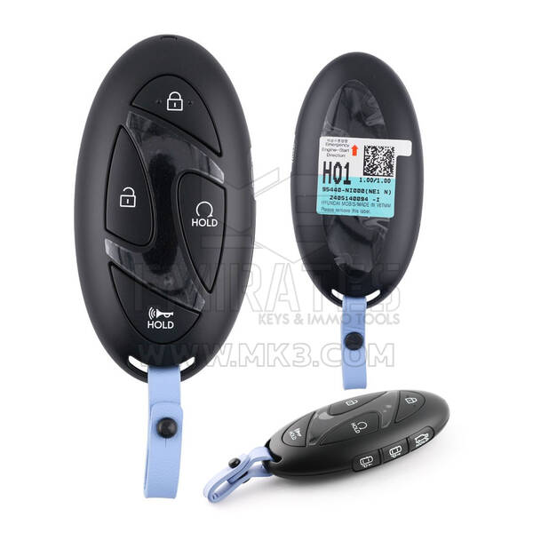 Hyundai IONIQ 2024 Chave Remota Inteligente Genuína 6+1 Botões 433MHz 95440-NI010