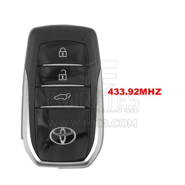 Llave remota inteligente original Toyota Land Cruiser 2022-2024 de 3 botones, 433,92 MHz, 8990H-60511