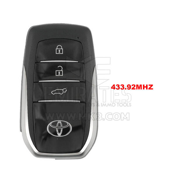 Llave remota inteligente original Toyota Land Cruiser GR 2022-2024 de 3 botones, 433,92 MHz, 8990H-60411