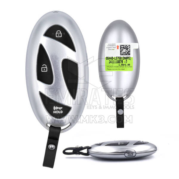 Llave remota inteligente original Hyundai Sonata 2024 de 3+1 botones, 433 MHz, 95440-L5750
