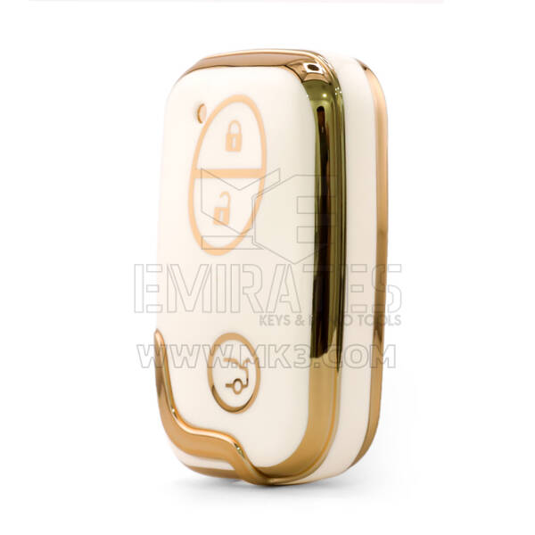Nano High Quality Cover For BYD Remote Key 3 Button White Color BYD-E11J3B