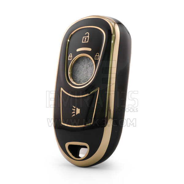 Nano High Quality Cover For Buick Remote Key 3 Button Black Color BK-A11J4B