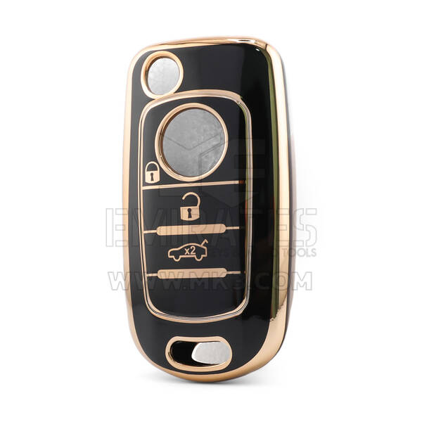 Nano High Quality Cover For Fiat Remote Key 3 Button Black Color FIAT-C11J3B