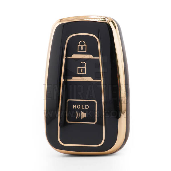 Нано Высококачественный Чехол Для Дистанционного Ключа Toyota 3 Кнопки Черный Цвет TYT-B11J3B