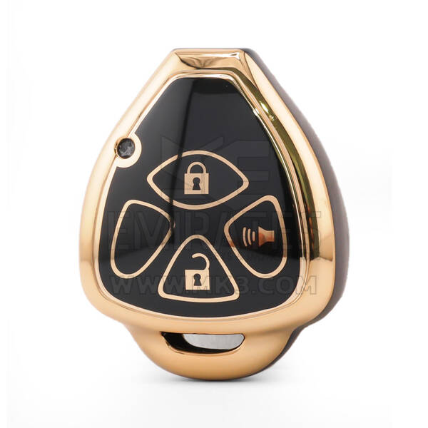 Funda de nano alta calidad para llave remota Toyota de 3 botones, color negro TYT-K11J3A