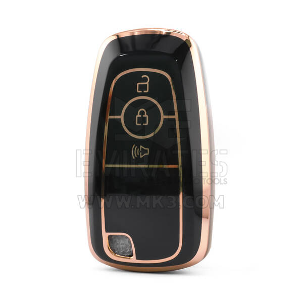Nano High Quality Cover For Ford Remote Key 3 Button Black Color Ford-B11J3B