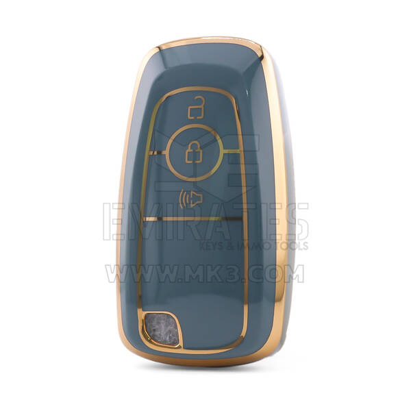 Nano High Quality Cover For Ford Remote Key 3 Button Gray Color Ford-B11J3B