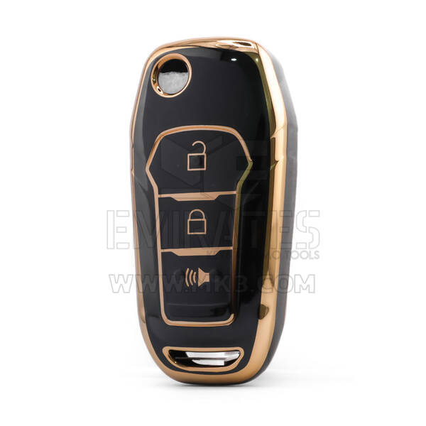 Nano High Quality Cover For Ford Remote Key 3 Button Black Color Ford-F11J3B