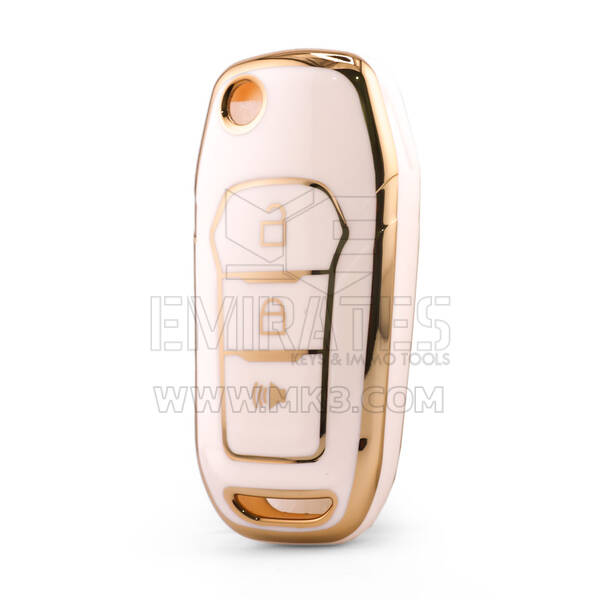 Nano High Quality Cover For Ford Remote Key 3 Button White Color Ford-F11J3B