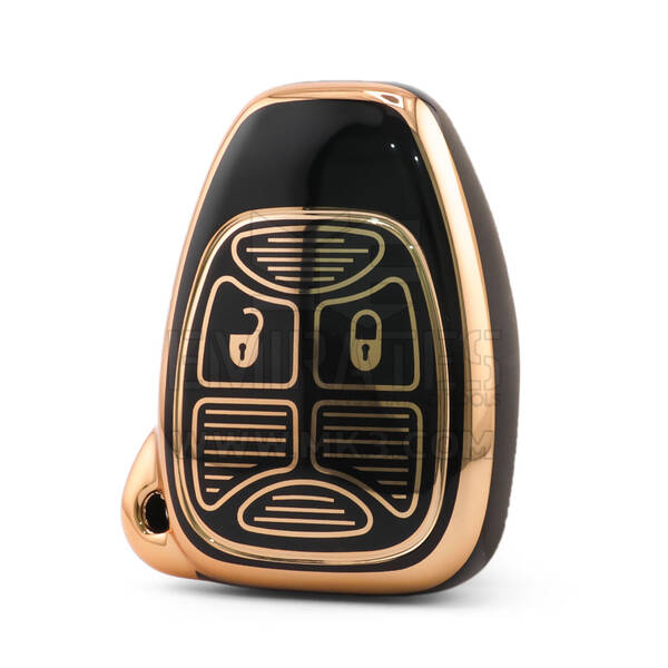 Cover di alta qualità nano per chiave telecomando Chrysler 2 pulsanti colore nero CRSL-A11J2