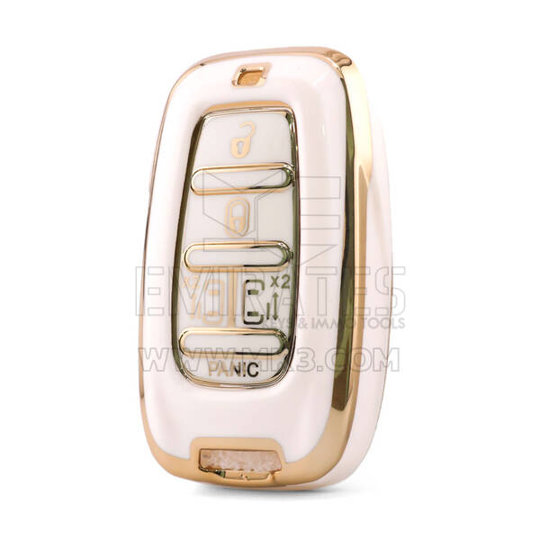 Nano High Quality Cover For Chrysler Remote Key 5 Button White Color CRSL-B11J5