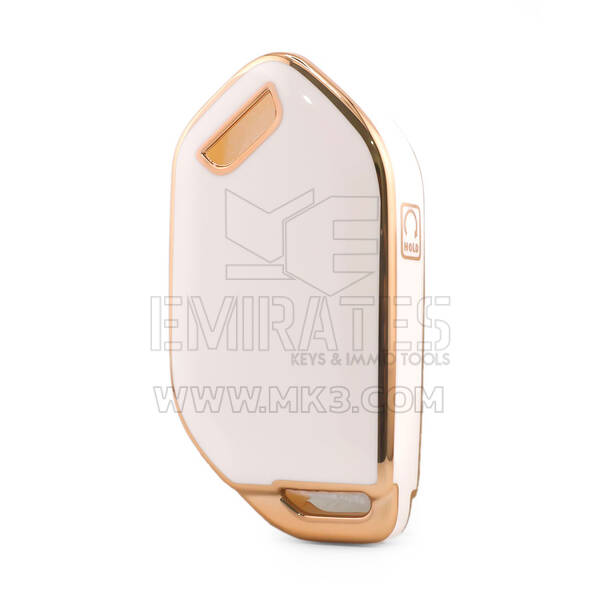 Nano High Quality Cover For Kia Remote Key 4 Button White Color KIA-S11J4