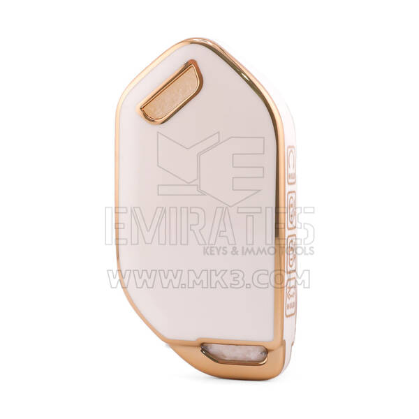 Nano High Quality Cover For Kia Remote Key 8 Button White Color KIA-S11J8