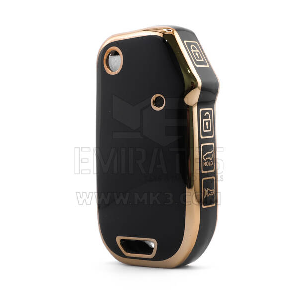 Nano High Quality Cover For Kia Remote Key 4 Button Black Color KIA-T11J4