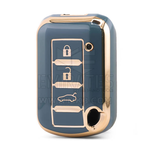 Capa Nano de alta qualidade para chave remota Mitsubishi 3 botões cor cinza MSB-C11J