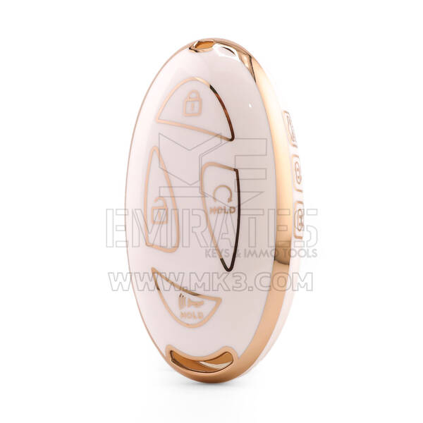 Funda nano de alta calidad para llave remota Hyundai de 7 botones, color blanco HY-L11J7A