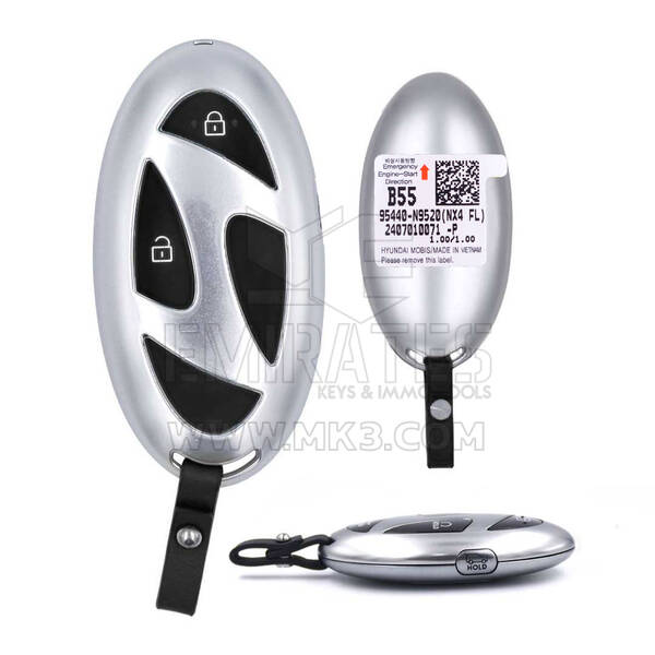 Llave remota inteligente original Hyundai Tucson 2025 de 3 botones, 433 MHz, 95440-N9520