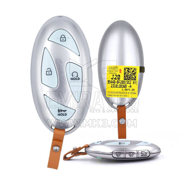 Llave remota inteligente original Hyundai Kona 2024 de 6+1 botones, 433 MHz, 95440-BF200